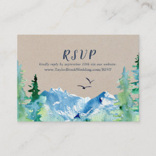 Carte D'accompagnement Site Mariage Kraft Rocky Mountain RSVP