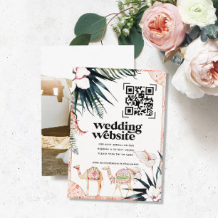 Carte D'accompagnement Site mariage   Photo d'analyse de code QR
