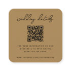 Site mariage | QR Code Gold Minimal photo RSVP