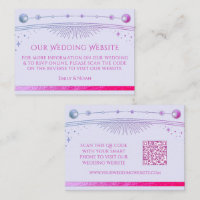 Site Web de Mariage de Lavande mystique RSVP QR Co