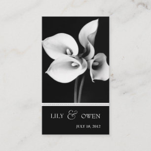 Carte D'accompagnement site Web de mariage de zantedeschia