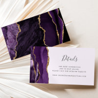 Site Web de Mariage Lavande Agate Or Pourpre Budge