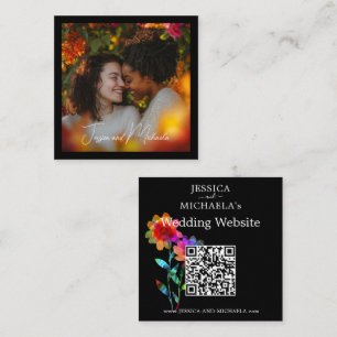 Carte D'accompagnement 🌈 Site Web de Mariage LGBTQ & Pétales de Fierté