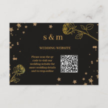 Site Web de Mariage Moderne avec Code QR et Feuill