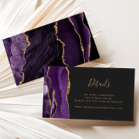 Site Web de Mariage Violet Agate Doré Budget Sombr
