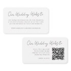 Site web | Elegant Chic RSVP QR Code
