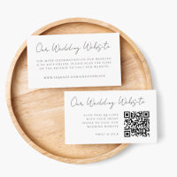 Site web | Elegant Chic RSVP QR Code
