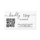 Site Web en ligne de RSVP de mariage moderne avec