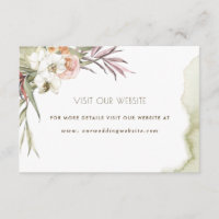 Site Web mariage ou détails Palm Feuilles Boîtier