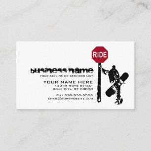 Carte D'accompagnement snowboard... direction ?