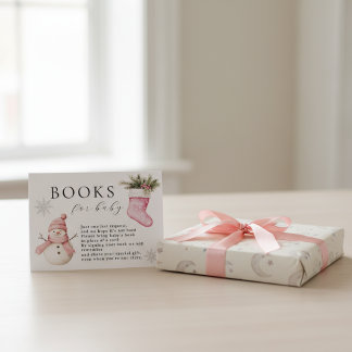 Carte D'accompagnement Snowman “Baby It’s Cold Outside” Books for Baby