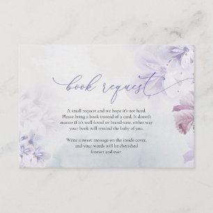 Carte D'accompagnement Soft pastel violet poussiéreux rose beige demande
