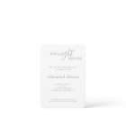 Soirée de répétition de mariage bleu monogramme