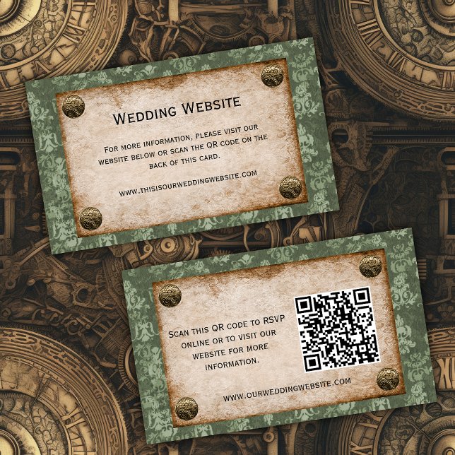 Carte D'accompagnement Soirée Steampunk : Élégance Victorienne Site Web (Créateur téléchargé)