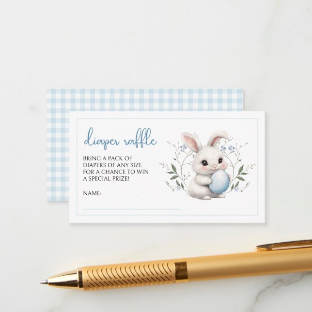 Carte D'accompagnement Somebunny Sweet Baby Shower Jeu de Lancer de Couch (Devant/Arrière en situation)