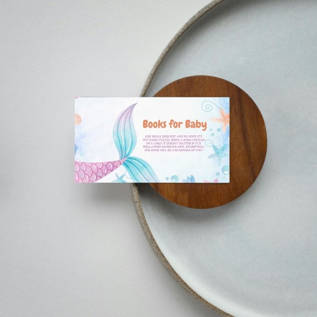 Carte D'accompagnement Sous la mer Baby shower sirène Demande de réservat (Créateur téléchargé)