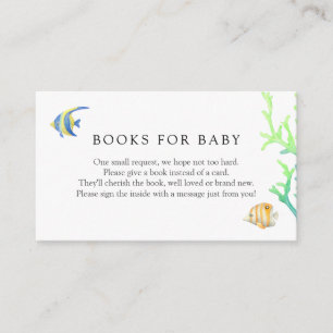Carte D'accompagnement Sous la mer Ocean Books for Baby Enclume Card