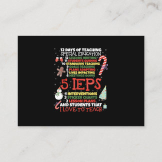 Carte D'accompagnement SPED School Teacher Funny Enseignant de l'enseigne