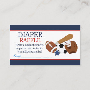 Carte D'accompagnement Sports Toutes Les Étoiles Garçon Baby shower Déche