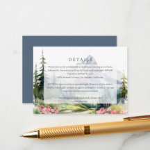 Spring Mountains Floral Mariage Détails Boîtier