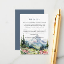 Spring Mountains Floral Mariage Détails Boîtier