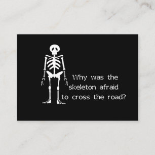 Carte D'accompagnement Squelette effrayé
