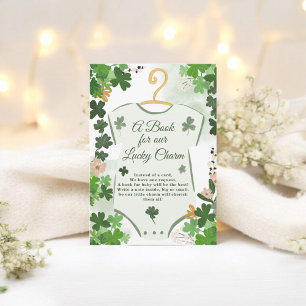 Carte D'accompagnement St. Patrick's Lucky Charm Livres pour le Baby show