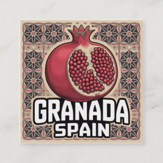 Carte D'accompagnement Sticker Grenade Espagne grenade