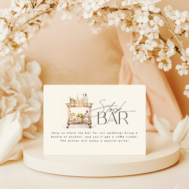 Carte D'accompagnement Stock Le Bar Panier Couples Douche (Créateur téléchargé)