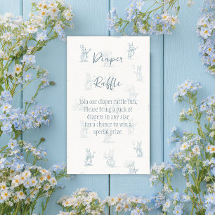 Carte D'accompagnement Storybook Little Bunny Peter Diaper Raffle