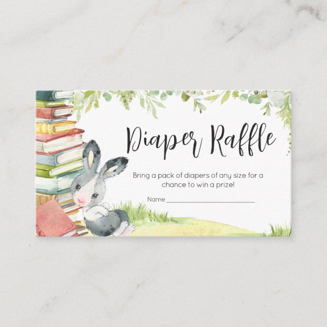 Carte D'accompagnement Storybook New Chapter Baby shower Diaper Raffle (Devant)