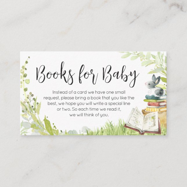 Carte D'accompagnement Storybook New Chapter Baby showers Livres pour béb (Devant)