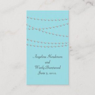 Carte D'accompagnement Strands de perles sur le site Mariage Turquoise