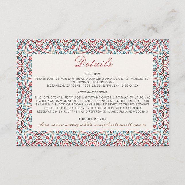 Carte D'accompagnement Style géométrique Étincelles Mariage métallique en (Devant)