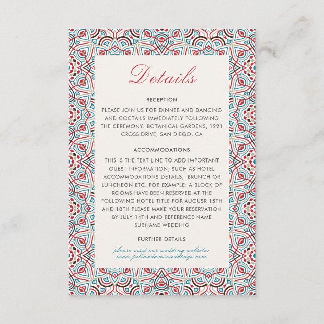 Carte D'accompagnement Style géométrique Étincelles Mariage métallique en (Devant)