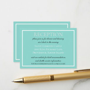 Carte D'accompagnement Suite Mariage Bride & Co Élégante Réception