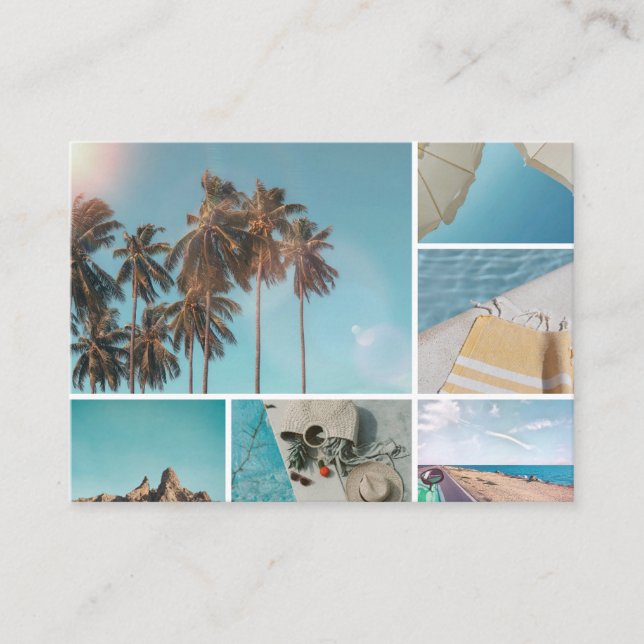 Carte D'accompagnement "Sun-Kissed Memories : A Summer Photo Collage" (Devant)