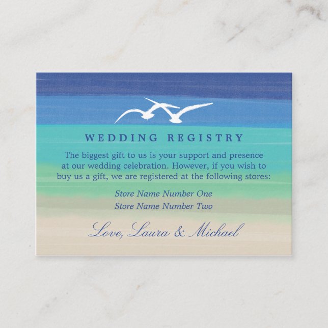 Carte D'accompagnement Sunset Romance | Registre de cadeaux (Devant)