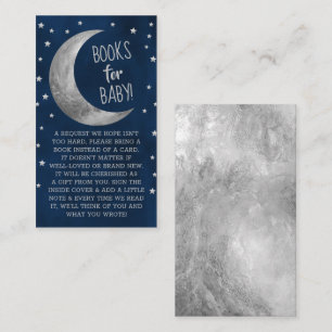 Carte D'accompagnement Sur La Lune   Livres De Baby Shower Pour Bébé Encl