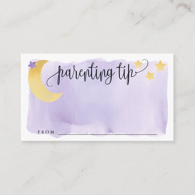 Carte D'accompagnement Sur la Lune, Pot à Pourboire de Conseil de Parenta (Devant)
