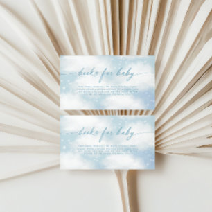 Carte D'accompagnement Sur Nuage Neuf Nuages Dreamy Livres Bleus Pour Béb