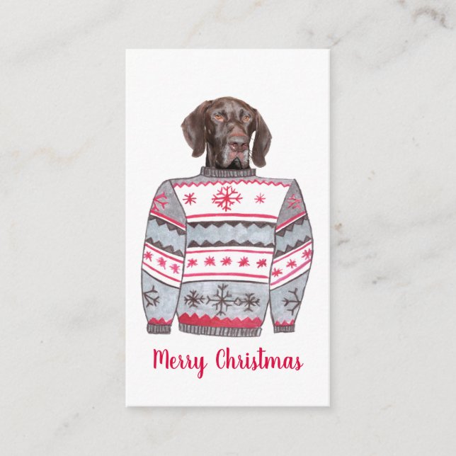 Carte D'accompagnement Sweater Glossy Grizzly Ugly Christmas (Devant)
