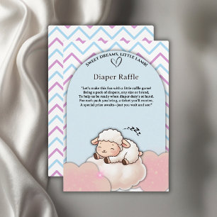Carte D'accompagnement Sweet Dreams Little Lamb Cute Kawaii Baby shower