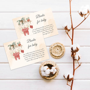 Carte D'accompagnement Sweet Little Girl Boho Vêtements Livres Pour Bébé