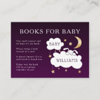 Sweet Purple Lullabe Livre Baby shower de demande
