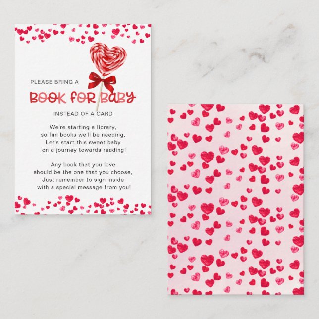 Carte D'accompagnement Sweet Treat Sweetheart Showbook for Baby (Devant / Derrière)