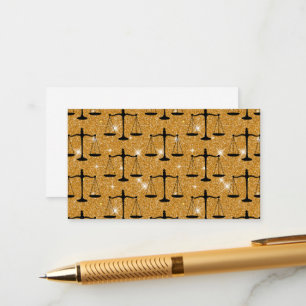 Carte D'accompagnement Symbole de justice Balances équilibrées Parties sc