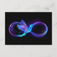 Symbole de Neon Infinity par Glowing Hummingbird