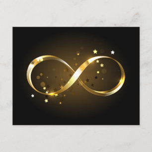 Carte D'accompagnement Symbole d'infini doré