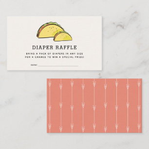 Carte D'accompagnement Taco Baby shower Pink Déchet Ticket
